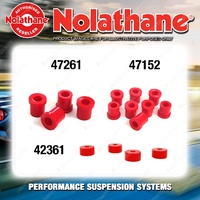 Front Nolathane Suspension Bush Kit for NISSAN CIVILIAN BUS W41 6CYL 1999-8/2007