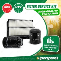NTK Air Oil Fuel Filter Service Kit for Mitsubishi Triton ML 3.2L 4M41T 06-09