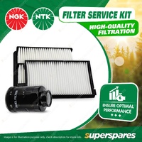 NTK Air Fuel Cabin Filter Service Kit for Audi A4 B8 1.8L 2.0L CDHB CDNB 08-12