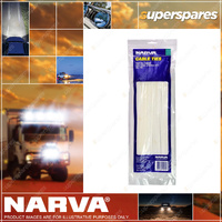 Narva Cable Tie White 4.8 x 300mm 12 inch 100 Pack Bundle Diameter 84mm