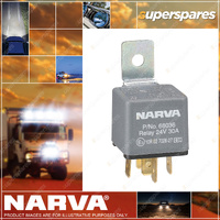 Narva 24 Volt 30A Normally Open 5 Pin Braided Strap Relay With Resistor