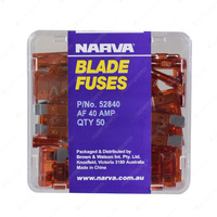 Narva 40 Amp Brown Standard ATS Blade Fuse 19mm x 19mm - Box Of 50