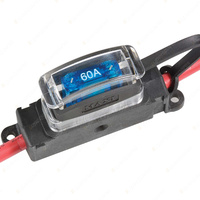 1 x Narva Audio In-Line Maxi Blade Fuse Holder with Transparent Cover