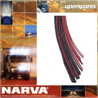 Narva 9.5mm Red colour Heatshrink Tubing - 1.2M Length Poly Bag Pack
