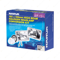 Narva 12V 100W Halogen Headlamp - H1 Conversion Kit - 165x100mm High Beam