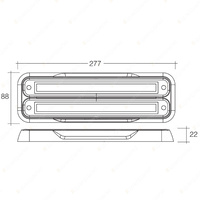 Narva 9-33V Model 39 L.E.D Twin Black Base Direction Indicator / Stop / Tail