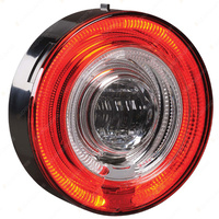 Narva 9-33V LED Model 57 Rear Stop Lamp - Red colour With Tail Ring - Red colour