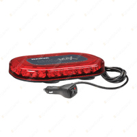 Narva 12 / 24V Aeromax Mini LED Bar Light Box with Flange Base (Red Lens)