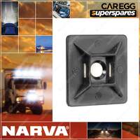 Narva Black U.V. Weather RESISTANT Cable TIE MOUNTS 28 X 28mm - 100 pack