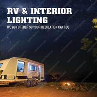 3 x Narva 12V L.E.D Awning Lamp without PIR Sensor bright white light 87790