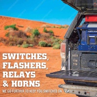 2 Narva Off/On Rocker Switch - push-fit design push on terminal With Amber LED