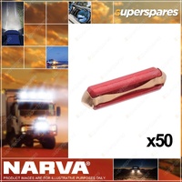 Narva Brand 8 Amp White 6AC Ceramic Fuse Accessory - Box Pack of 50