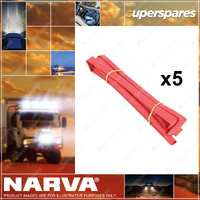 Narva 5M X 12.7mm Red Heat Shrink Tubing Electrical Cable Wire Sleeve