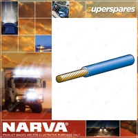 Narva Brand Single Core Cable 5mm 25Amp 100M Length - Blue Colour