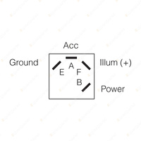 Narva Rotary Switch Off / On Spst 15Amp Illuminated Electrical Accessory