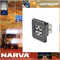 Narva Heavy Duty Dual 50 Amp Connector Flush Mount 4WD Trailer Parts