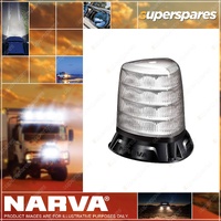 Narva 10-33V "Aerotech" Heavy Duty Tall Blue/Clear LED Strobe - Flange