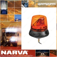 Narva 10-33V Optimax LED Rotating Beacon Dual Colour - Amber Single Bolt Mount