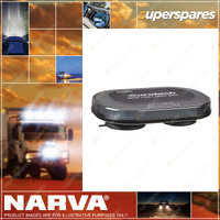 Narva 12/24V Eurotech Mini LED Light Box -Amber Magnetic Base Clear Smoked Lens