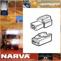 Narva 1 Way Male & Female Quick Connector Housings with Terminals 2 Packs of 10