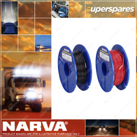 Narva Brand Single Core Cable Kit 3mm Dia 30m Length Red and Black