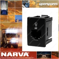 Narva Brand 12 Volt LED Illuminated UHF Pass-Through - Blister Pack