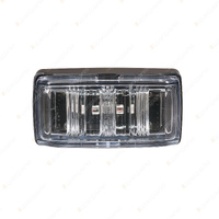 Narva 9-33V LED Rear End Outline Marker Red w/ Black Base Clear Lens & Connector