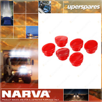 Narva Security Caps to Suit Model 88 LED Lamps - Red Durable Construction