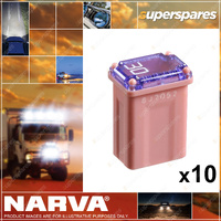 Narva 30A Pink Female Mini MJC Fusible Links - 15 x 10 x 7mm Pack of 10