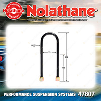 Nolathane Rear Spring u bolt kit for Toyota Hiace LH RZH Series 83-05