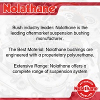 Nolathane Lower Control Arm Inner Bush + Ball Joint kit for NISSAN TIIDA C11