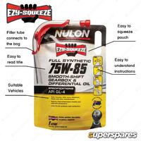 4 x 1L Nulon EZY-SQUEEZE Full Synthetic SYN75W85 Manual Gearbox Transaxle Oil