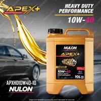 Nulon APEX+ 10W-40 HD Performance Engine Oil 10L APXHD10W40-10 Ref SYND10W40-10