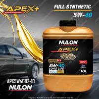 Nulon Full SYN APEX+ 5W-40 Long Life Diesel Engine Oil 10L APX5W40D2-10