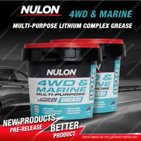 2 Nulon 4WD and Marine Multi-Purpose Lithium Complex Water Resistant Grease 500g