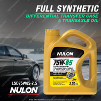 Nulon EZY-SQUEEZE Full SYN 75W85 Differential Transfer Case Transaxle Oil 2.5L