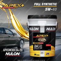 Nulon Full Synthetic APEX+ 5W-30 Multi-34 Engine Oil 20L APX5W30C34-20
