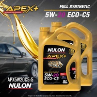 2 x Nulon Full Synthetic APEX+ 5W-20 ECO-C5 Engine Oil 5L APX5W20C5-5
