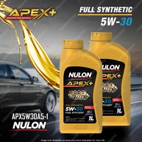 2 x Nulon APEX+ 5W-30 Fuel Efficient Engine Oil 1L APX5W30A5-1 Ref SYNFE5W30-1