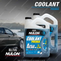 2 x Nulon Blue Premium Long Life Premix Coolant 5L BLLTU5 5 Litre