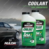 2 x Nulon Green Premium Long Life Coolant 100% Concentrate LL1 1 Litre