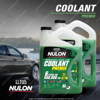 2 x Nulon Green Premium Long Life Top-Up Coolant Premix LLTU5 5 Litres