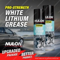 2 x Nulon Pro-Strength White Lithium Grease Spray Can 300g LMG300