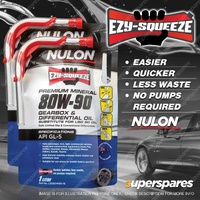 2 x Nulon EZY-SQUEEZE Gearbox Differential Oil 1L LSD80W90 Ref GBD80W90 SAE90-1
