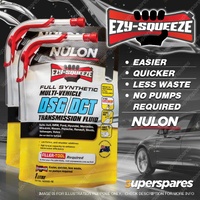 2 x Nulon EZY-SQUEEZE Full Syn Multi-Vehicle DSG DCT Transmission Fluid NDSG-1E