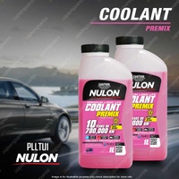 2 x Nulon Pink Premium Long Life Coolant Premix 1L PLLTU1 Quality Guarantee