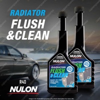 2 x Nulon Non-Acidic & Cooling System Radiator Flush and Clean 300ml R40