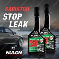 2 Pack Nulon Radiator Stop Leak Safe for Seals And Hoses 300ml R50