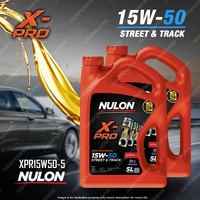 2 x Nulon X-PRO 15W-50 Street & Track Engine Oil 5L XPR15W50-5 Ref SYN15W50-5