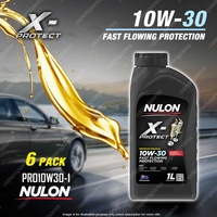 6x Nulon X-Protect 10W30 Fast Flowing Protection Eng Oil 1L PRO10W30 Ref PM10W30